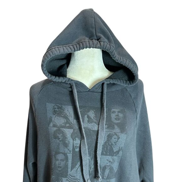 Taylor Swift The Eras Tour Official Hoodie Womens Small‎ Gray Black Swifties Fan - Picture 10 of 16